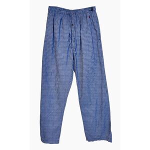 Polo Ralph Lauren Men’s Pajama Pants Sz. M Blue Plaid Pull-On
